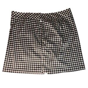 IZOD Golf Black White Checkered Golf Skirt Size 16